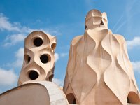 Barcelona 2011-09-23 Op het dak van  Casa Milà : Barcelona, vakantie